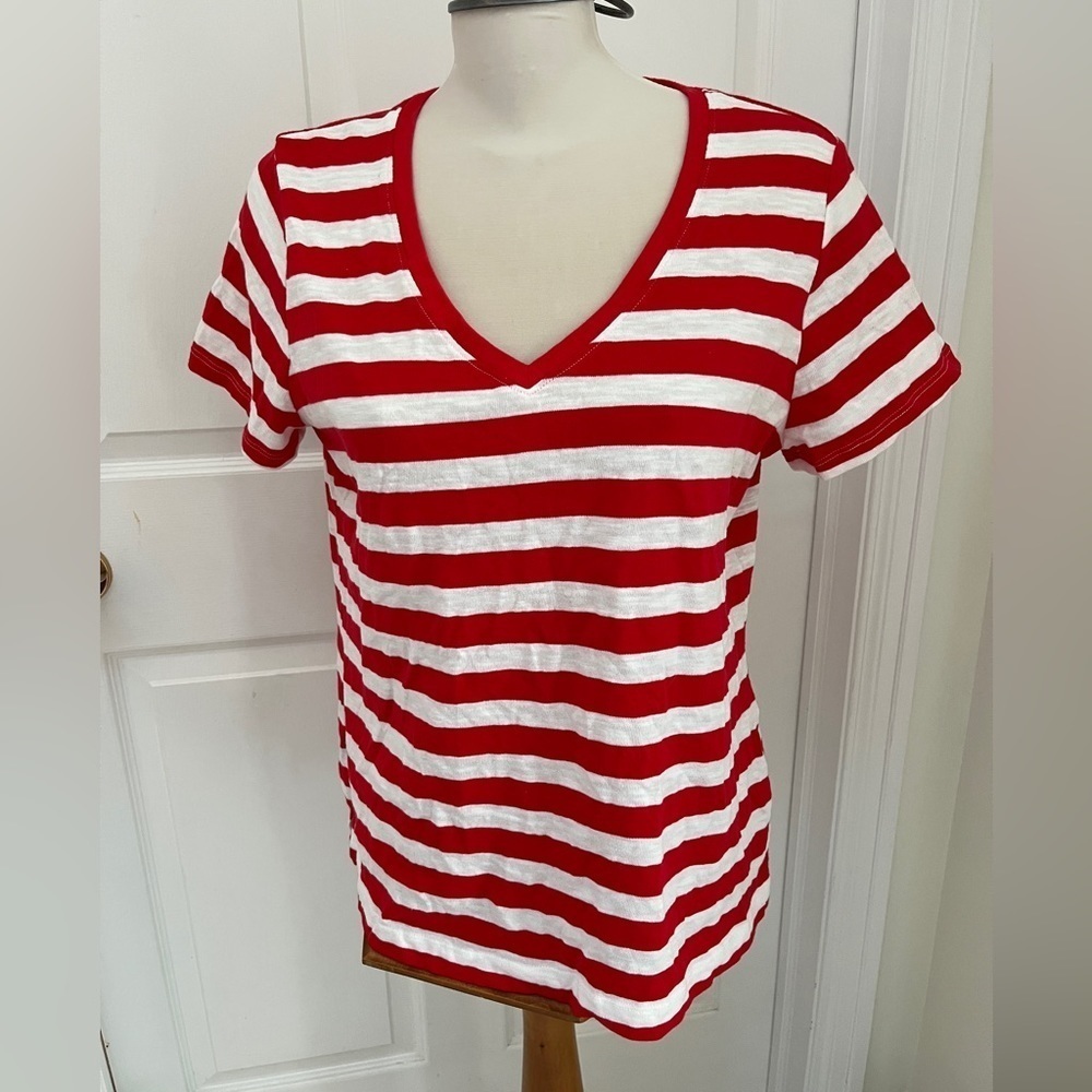 Nicole Miller striped T-shirt size X-Large